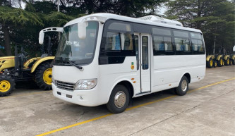 Rechterhandsbestuur Minibus 21 zitplaatsen China Coaster Bus Euro 3 Dieselmotor 3000cc Capaciteit Nieuw
