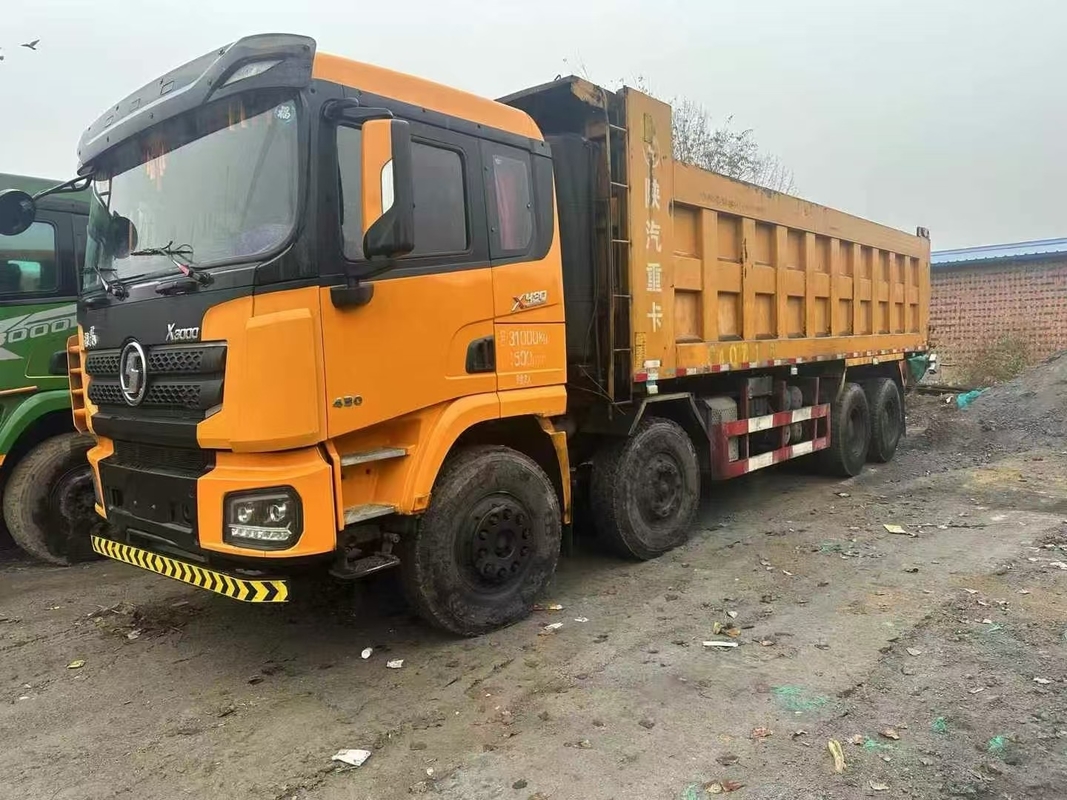 8x4 6x4 50 ton gebruikte Shacman dump trucks te koop X3000 Weichai 430hp zand en rots transport