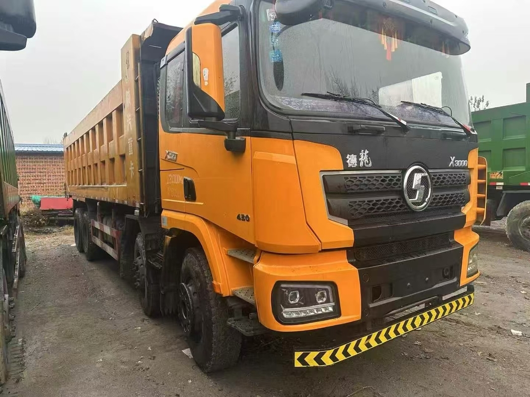 8x4 6x4 50 ton gebruikte Shacman dump trucks te koop X3000 Weichai 430hp zand en rots transport