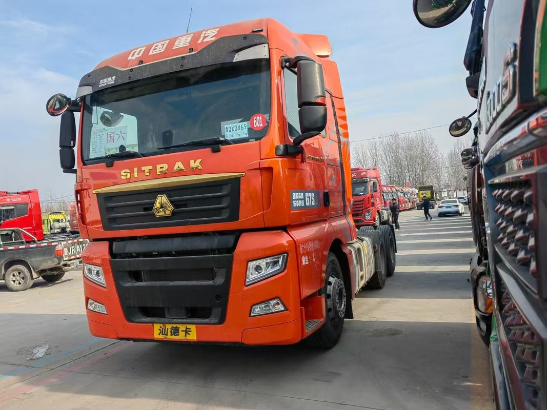 Aanhangwagen Truck hoofd Automatische trekker Paardenhoofd SITRAK G7S Weichai Motor 680 pk Vermogen 15 liter
