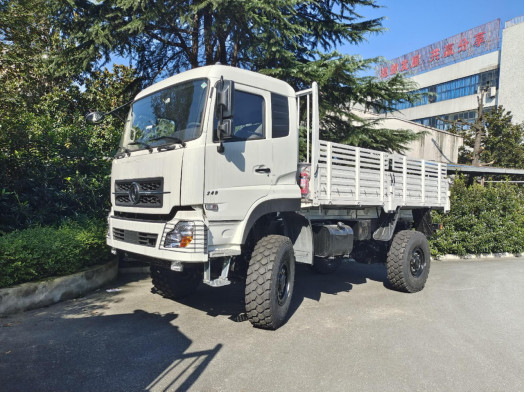 4x4 vrachtwagen Dongfeng hek vrachtwagen blad voorjaar 10 ton laden slechte weg rijden euro 5