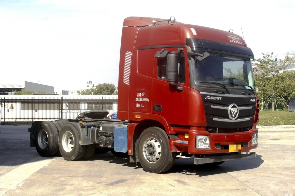 Gebruikte tractor truck hoofd te koop Foton Auman 6*4 Drive Mode 430hp Low Mileage 2022 Year Fuel Efficient Engine