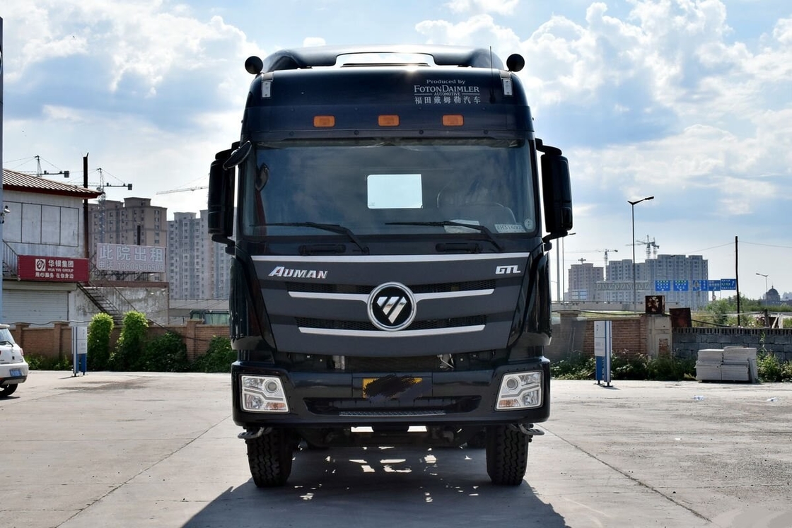 Gebruikte trekkerkop Euro IV Dieselmotor Foton Auman 430 pk 6*4 Rijmodus 10 banden op slechte weg