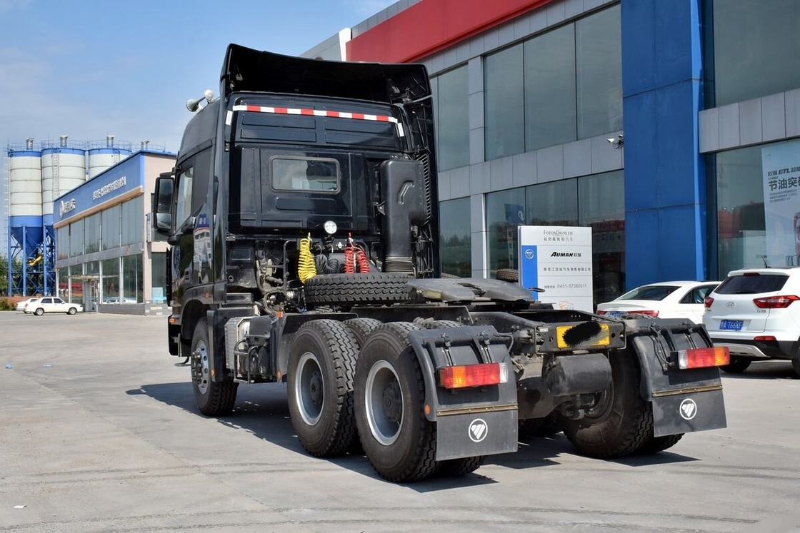 Gebruikte trekkerkop Euro IV Dieselmotor Foton Auman 430 pk 6*4 Rijmodus 10 banden op slechte weg