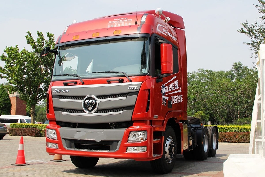 Gebruikte snelle versnellingsbak trekkerkop Foton Auman 430 pk 10 wielen Cummins motor zware lading mijnbouw omstandigheden