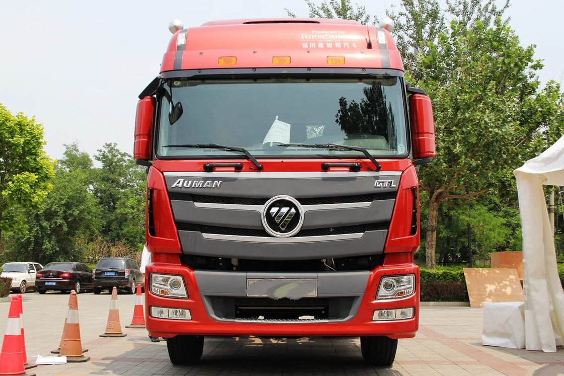 Gebruikte snelle versnellingsbak trekkerkop Foton Auman 430 pk 10 wielen Cummins motor zware lading mijnbouw omstandigheden