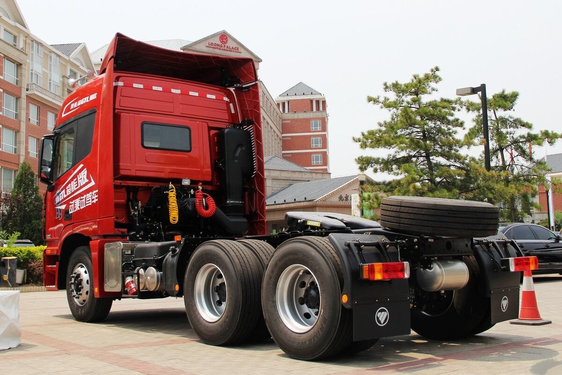 Gebruikte snelle versnellingsbak trekkerkop Foton Auman 430 pk 10 wielen Cummins motor zware lading mijnbouw omstandigheden