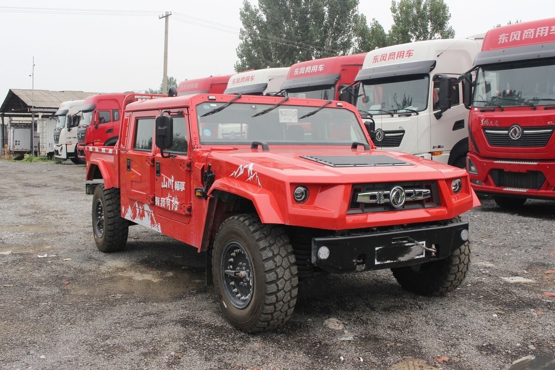 Dongfeng Warrior Off-Road Pickup Rood  3800mm Wielbasis Cummins Motor  4WD  Zware Prestaties