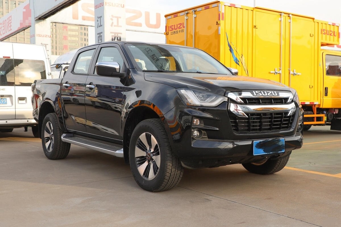 Isuzu High Ground Clearance Pickup Truck 2021 1.9T Diesel 4WD Automatische dubbele cabine Duurzaam chassis