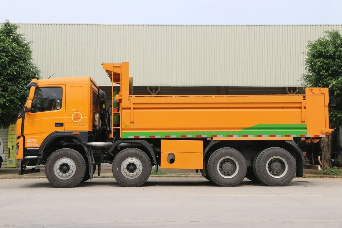 Tweedehands Dumper in Afrika DAYUN N8V 8*4 Aandrijfmodus 350pk Gebruikte Constructie Dumper met Lage Kilometerstand