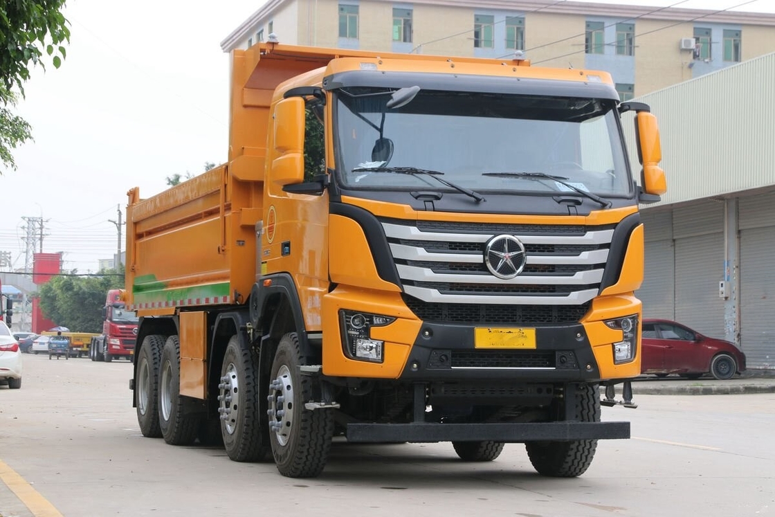 Tweedehands Dumper in Afrika DAYUN N8V 8*4 Aandrijfmodus 350pk Gebruikte Constructie Dumper met Lage Kilometerstand