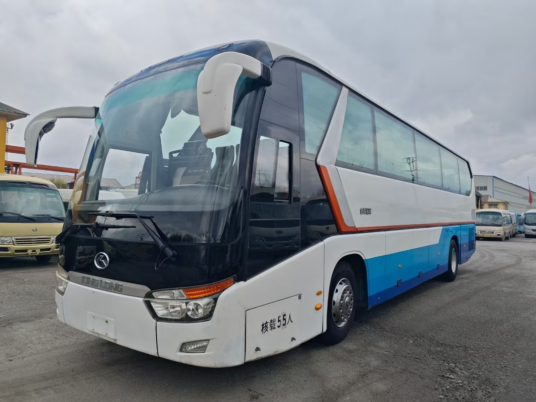 2020 Coach Tweedehands 55 Zitplaatsen 12 Meter Gladde Vorm Gebruikte King Long Bus XMQ6129 Dubbele Deuren