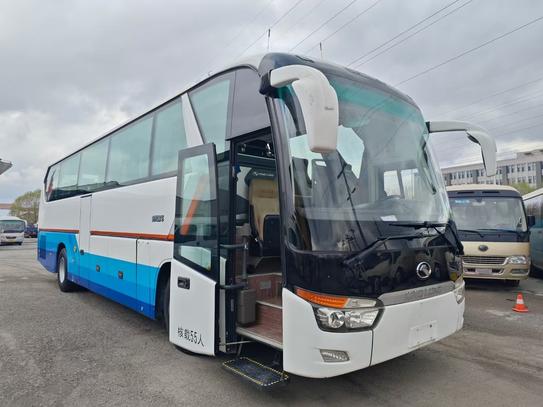 2020 Coach Tweedehands 55 Zitplaatsen 12 Meter Gladde Vorm Gebruikte King Long Bus XMQ6129 Dubbele Deuren