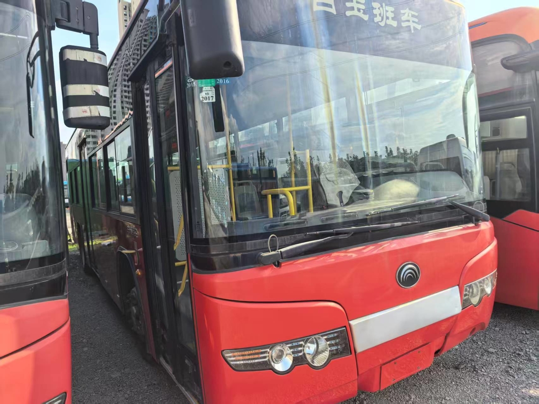 2019 tweedehands 76/10-41 zitplaatsen 12 meter gladde vorm Gebruikte ZK6108 stadsbus Dubbele deuren