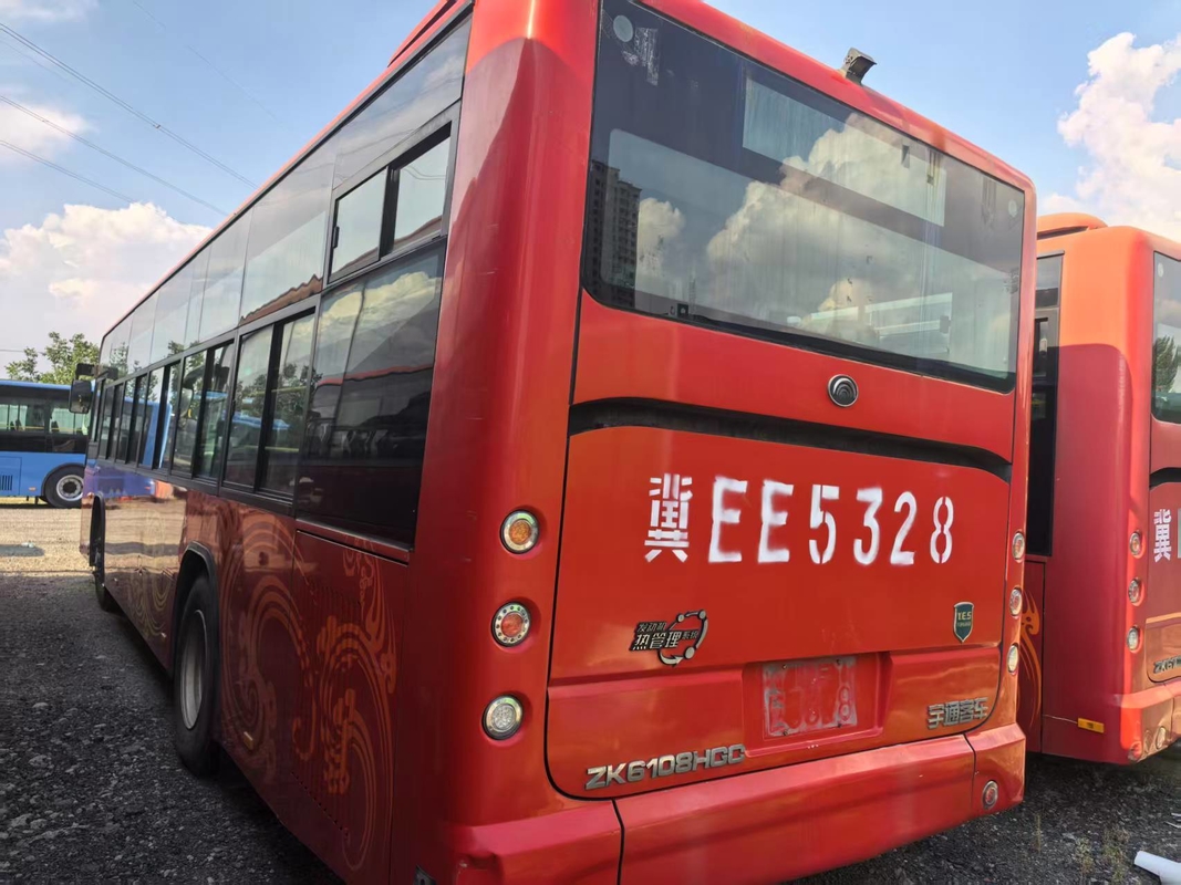 2019 tweedehands 76/10-41 zitplaatsen 12 meter gladde vorm Gebruikte ZK6108 stadsbus Dubbele deuren