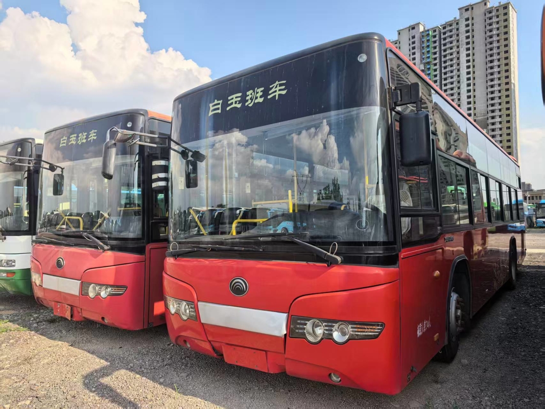 2019 tweedehands 76/10-41 zitplaatsen 12 meter gladde vorm Gebruikte ZK6108 stadsbus Dubbele deuren