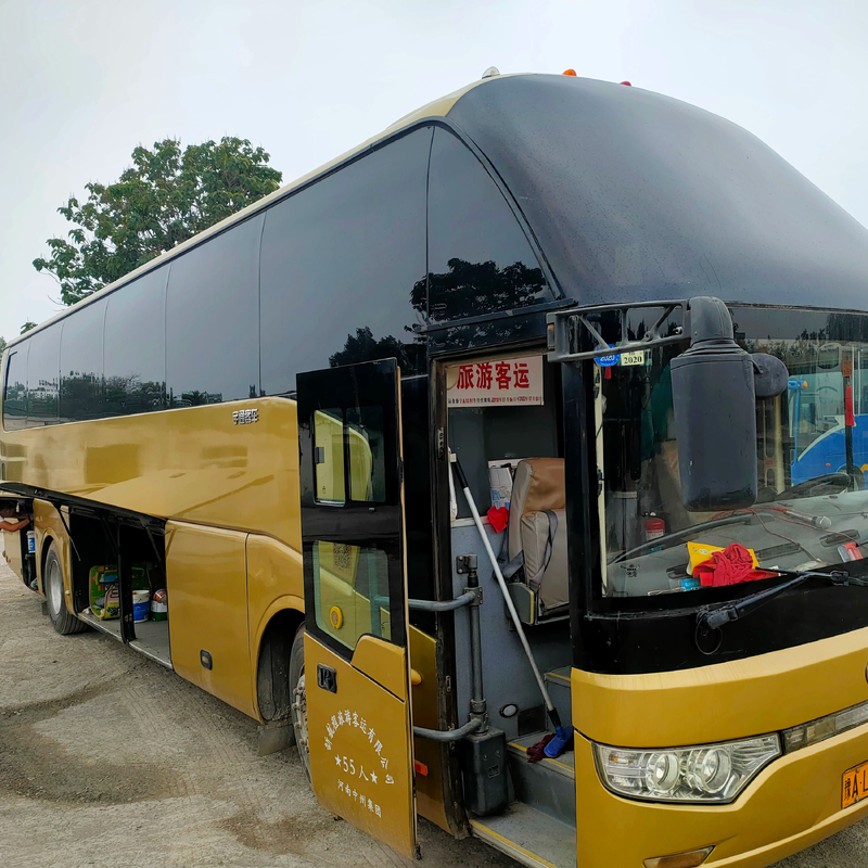 Gebruikte ZK6112D stadsbus 45 zitplaatsen dieselmotor langeafstandsbus voor Afrikaans openbaar vervoer