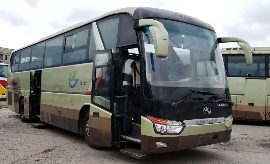 21 de Bus van de zetels Tweede Hand, 2de de Konings Lang Merk van de Handbus met Yuchai-Dieselmotor
