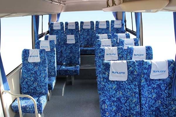 De Tweede Hand Minibus van het Shenlongmerk, Gebruikte Minischoolbus 19 Seat 95 de Maximum Snelheid van Km/H