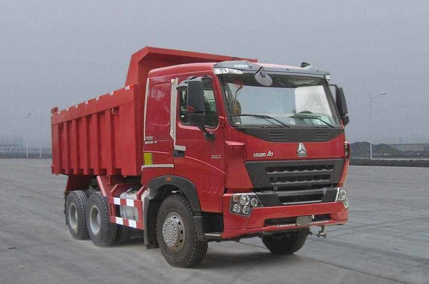 Vrachtwagens van de de Handkipper van rode Kleurendongfeng de 2de met 6x4-Aandrijvings EURO Dieselmotor 3