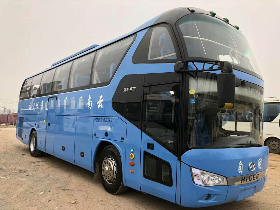 De huidige Nieuwe Aankomst gebruikte Hogere Busbus 39 Zetels Diesel Blauwe A laag een half Wechai In werking gesteld Goed