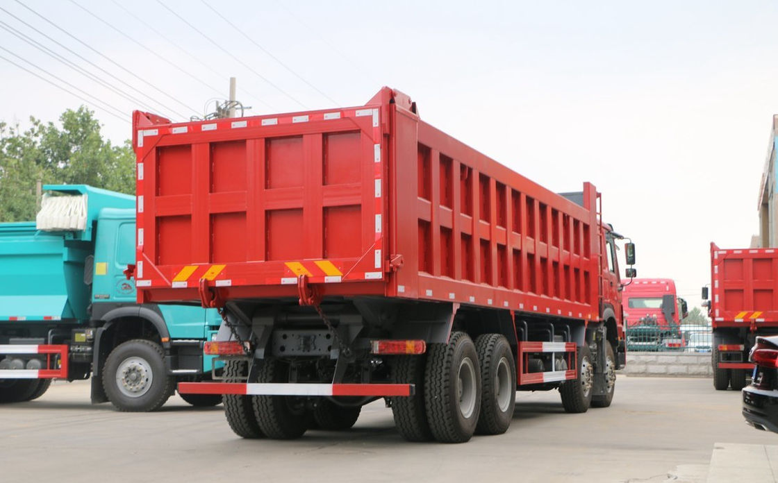 HOWO 371HP 8 X 4 gebruikte Stortplaatsvrachtwagen, de Op zwaar werk berekende Vrachtwagens van de Tweede Handkipper