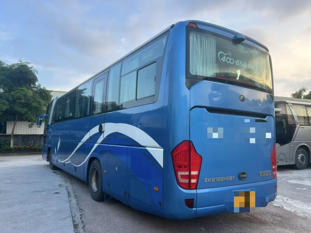 Gebruikte yutong 6122 54 zitplaatsen touringcar Weichai dieselmotor gebruikte touringpassagiersbus voor Afrika