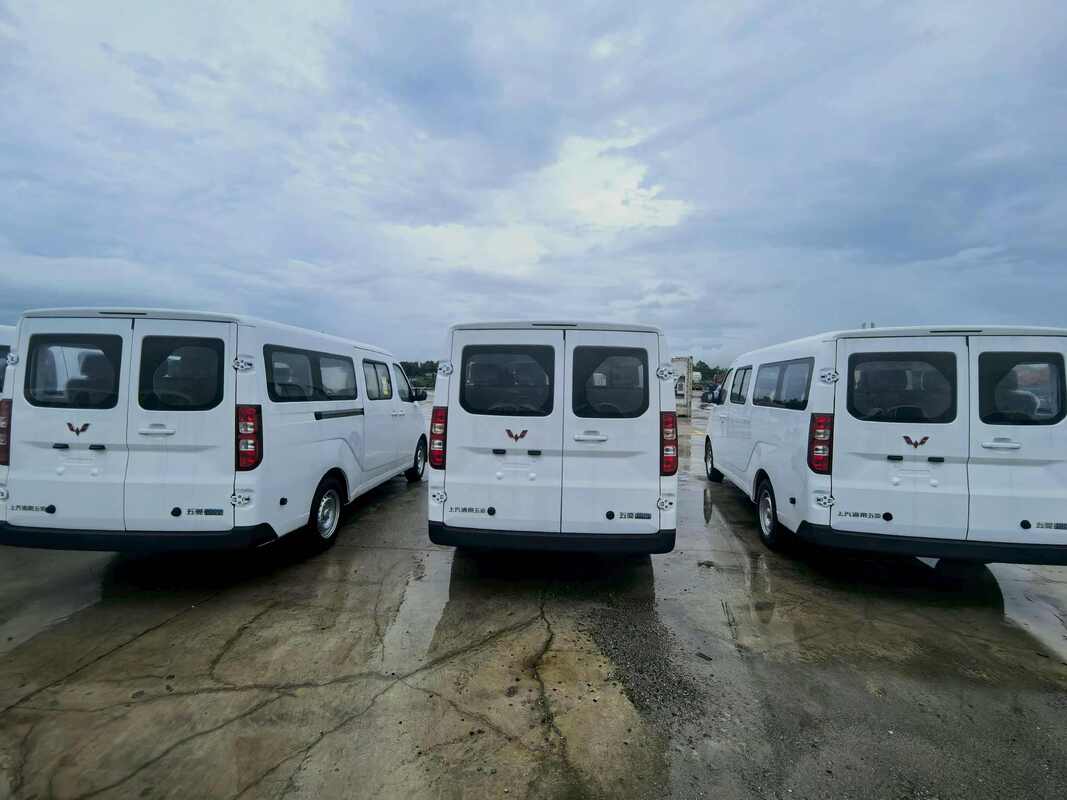 Wuling Yangguang EV, elektrische minibus, elektrische passagiersbus met 9 zitplaatsen, puur elektrische shuttlebus, lichte elektrische bus, LHD elektrische microbus