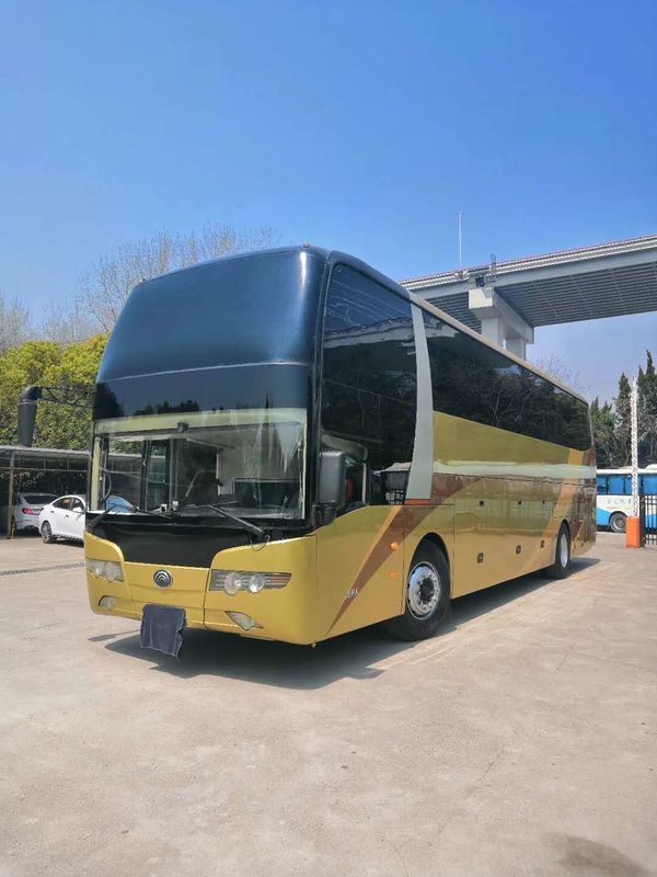2013 Jaar Gebruikte Yutong-Bussen 59 Seaters Één Laag en half Linkerleiding