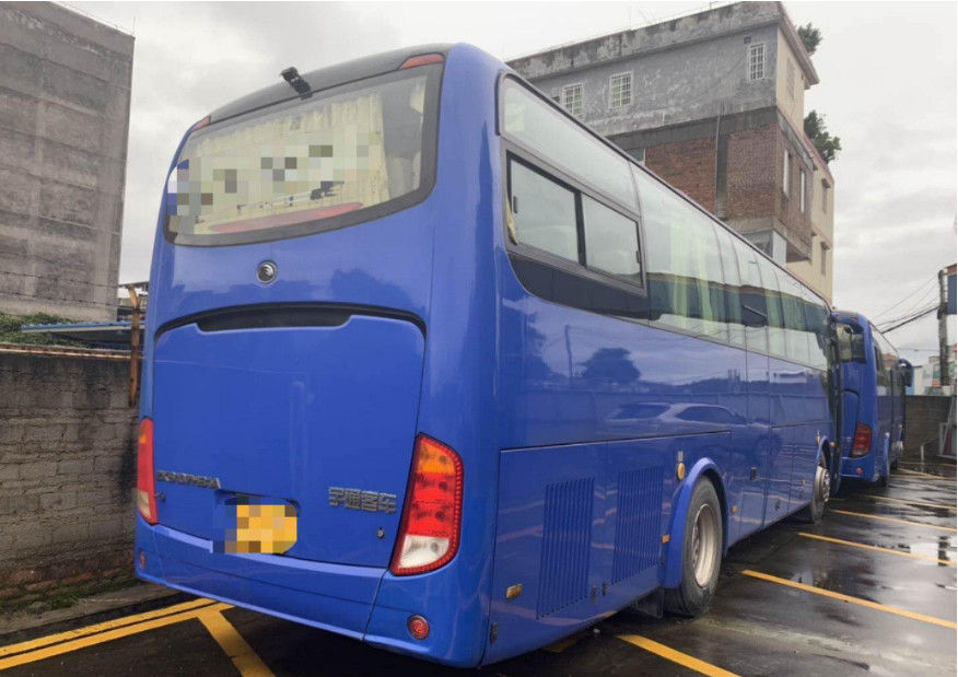 15000KG donkerblauwe Gebruikte Yutong vervoert 45 Seat 2014 Jaardiesel LHD met a/c per bus