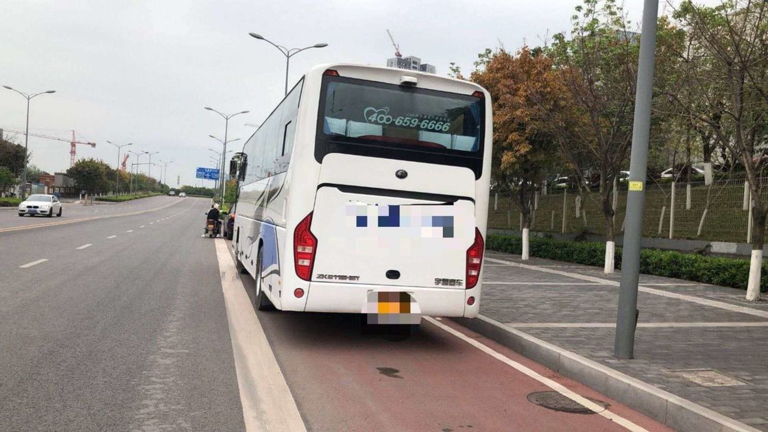 ZK6119H2Y 51 Seat Gebruikte Diesel van de Passagiersbus Motor Linkeraandrijving bijna Nieuw met Automatische Deur