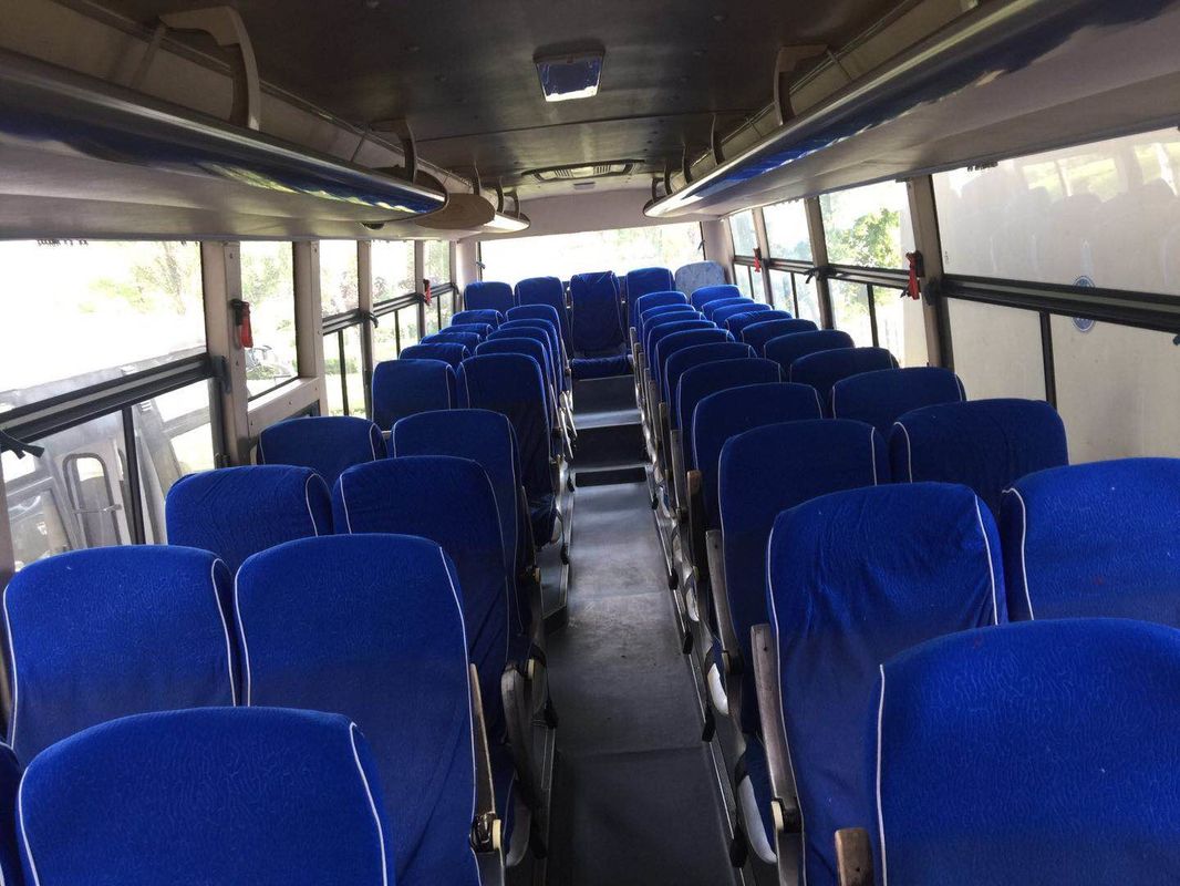 De diesel Voormotor Gebruikte Bus ZK6112D 52 van Yutong Model van de Zetels het Gele Linkeraandrijving