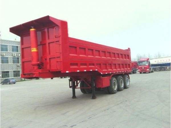 9.4M de Achtervrachtwagen van de Stortplaats Semi Aanhangwagen met 3 Assen en van 28T TFOC Landend Been