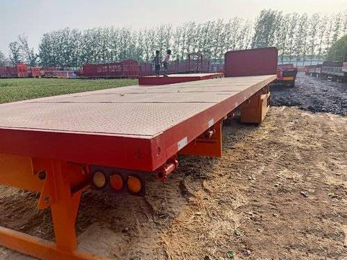 12.5m 3 Assen 40FT Lage Flatbed Semi de Aanhangwageniso Certificatie van Tweede Hand Semi Aanhangwagens