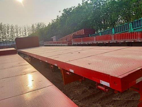 12.5m 3 Assen 40FT Lage Flatbed Semi de Aanhangwageniso Certificatie van Tweede Hand Semi Aanhangwagens