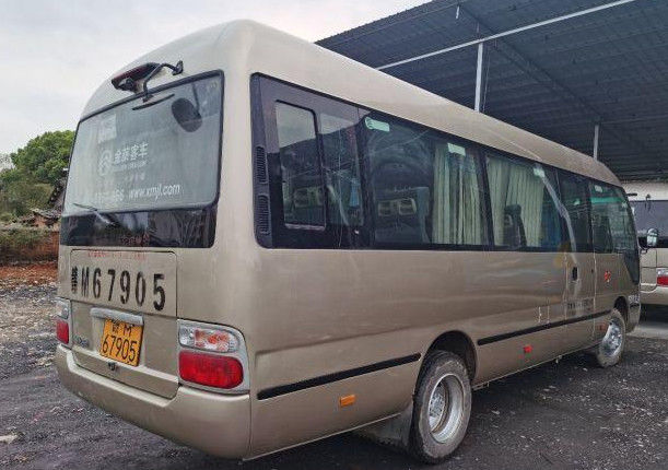Gebruikte Commerciële Bus met Bus 22 Zetels 2640mm Hoogte 4085mm van de Luxeonderlegger voor glazen Wielbasis