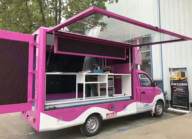 4X2 het Voertuig van SPV Mobiele Mini Geleide Reclamevrachtwagen Voor speciale doeleinden 2 Ton ISO-Certificatie