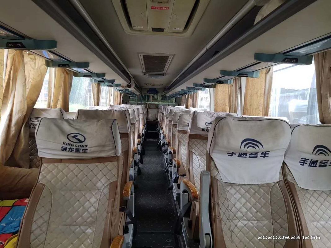Kinglongrhd Dieselmotor 53 Zetels 233kw gebruikte de Dubbele Deuren van Busbus with AC