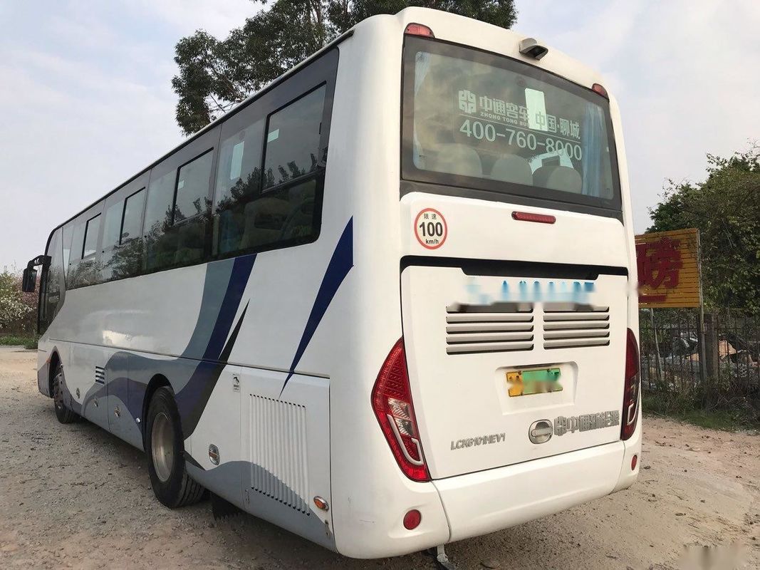 Het olie-elektrische Hybride Dubbele de Deurenleer Seat van de Elektrisch voertuigwp Motor 155kw gebruikte Bus Bus Zhongtong LCK6101 47Seats