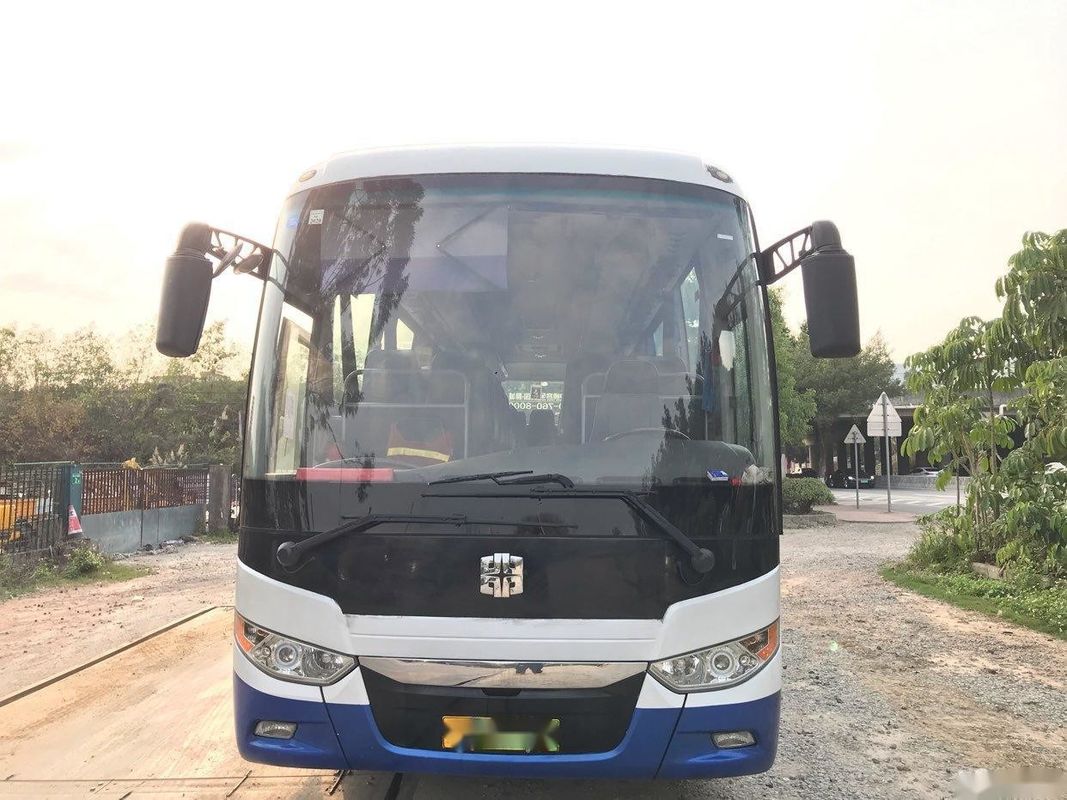 Het olie-elektrische Hybride Dubbele de Deurenleer Seat van de Elektrisch voertuigwp Motor 155kw gebruikte Bus Bus Zhongtong LCK6101 47Seats