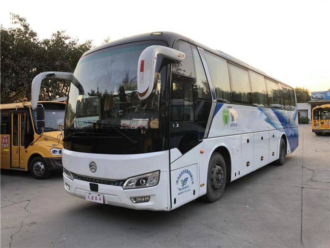 VIP van de Yuchaimotor gebruikte de Zetels Gebruikte Bus van de de Chassispassagier van Busdouble doors airbag de Gouden Zetels van Dragon Bus XML6112 48