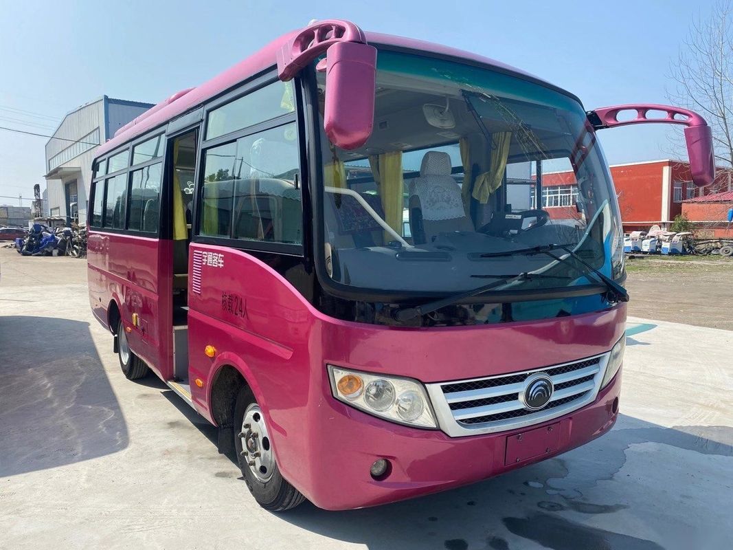 Gebruikte Yutong-Bussen Modelzk6660 24 Zetels Gebruikte Euro IV Staalchassis Front Engine Left Steering van de Passagiersbus
