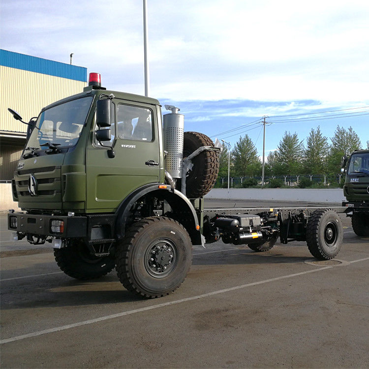 Beiben Al Aandrijving 6 de Vrachtwagenchassis 420HP van Wieloff road voor Slechte Weg