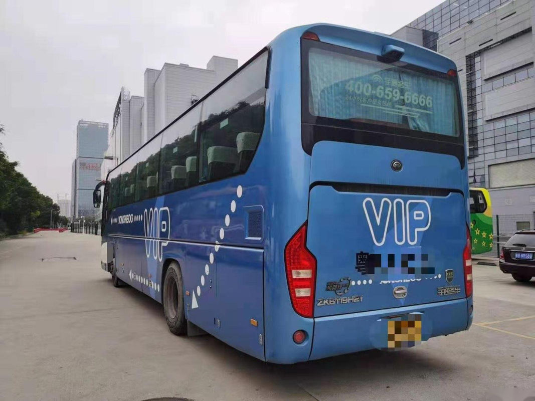 Gebruikte Yutong-Bus Zk6119 47 van de Chassis Euro IV Yuchai van het Zetelsluchtkussen van de Motor Dubbele Deuren Linkeraandrijving Gebruikte de Reisbus