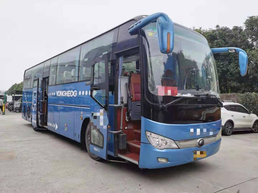 Gebruikte Yutong-Bus Zk6119 47 van de Chassis Euro IV Yuchai van het Zetelsluchtkussen van de Motor Dubbele Deuren Linkeraandrijving Gebruikte de Reisbus