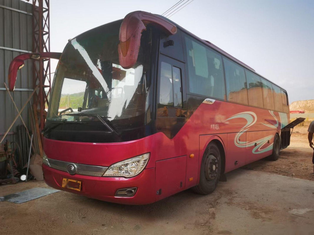 De gebruikte het Merkzk6116 48 Zetels van Yutong van de Reisbus verdubbelen van het de Busluchtkussen van de Deurenpassagier de Chassis Naakte Verpakking Verlaten Leiding
