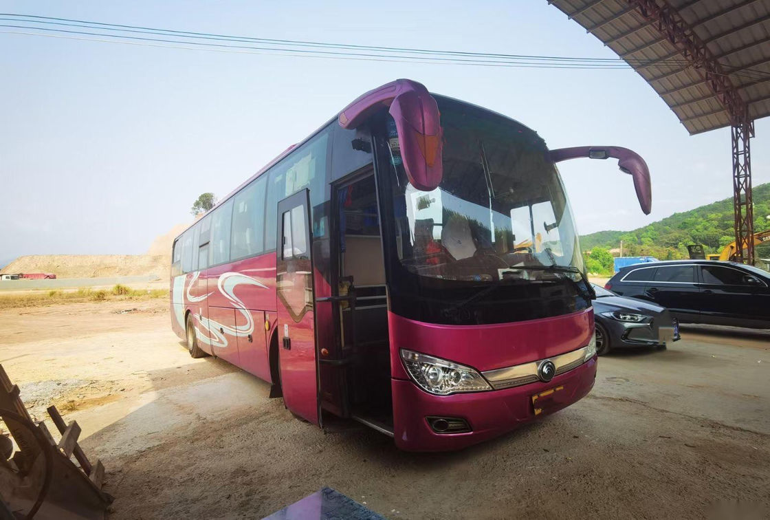 De gebruikte het Merkzk6116 48 Zetels van Yutong van de Reisbus verdubbelen van het de Busluchtkussen van de Deurenpassagier de Chassis Naakte Verpakking Verlaten Leiding
