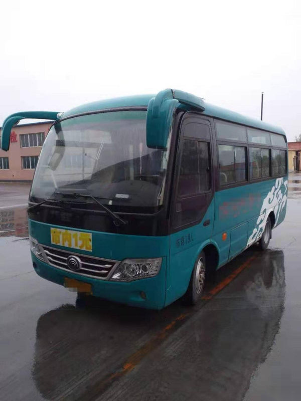 Gebruikt Mini Bus Yutong ZK6609D 19 Zetelsdiesel Front Engine Steel Chassis Euro V Linkeraandrijving Gebruikte Passagiersbus