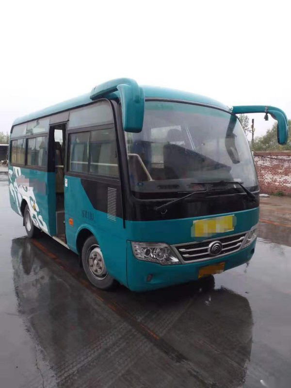 Gebruikt Mini Bus Yutong ZK6609D 19 Zetelsdiesel Front Engine Steel Chassis Euro V Linkeraandrijving Gebruikte Passagiersbus