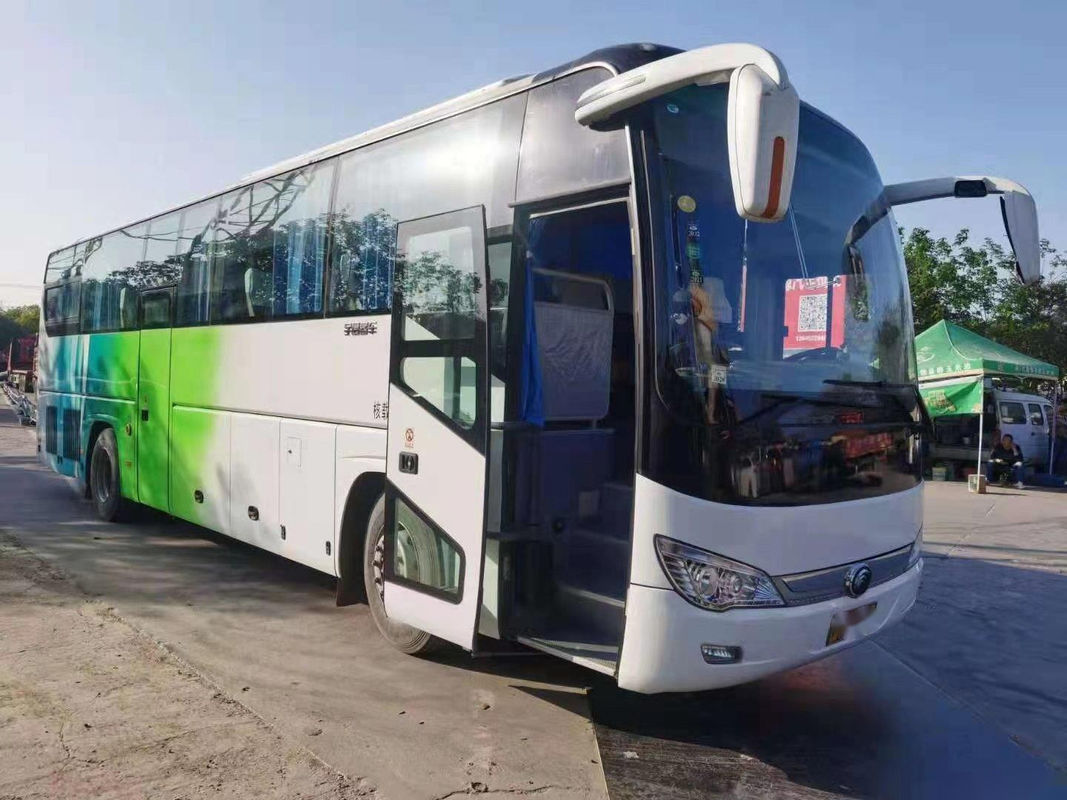 Gebruikte Yutong-Bus ZK6110 Verlaten Leiding 48 Zetels Dubbele Deuren Yuchai Achtermotor Lage Kilometer Gebruikte Reisbus